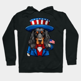 Funny 4th of July Gordon Setter Dog Hoodie